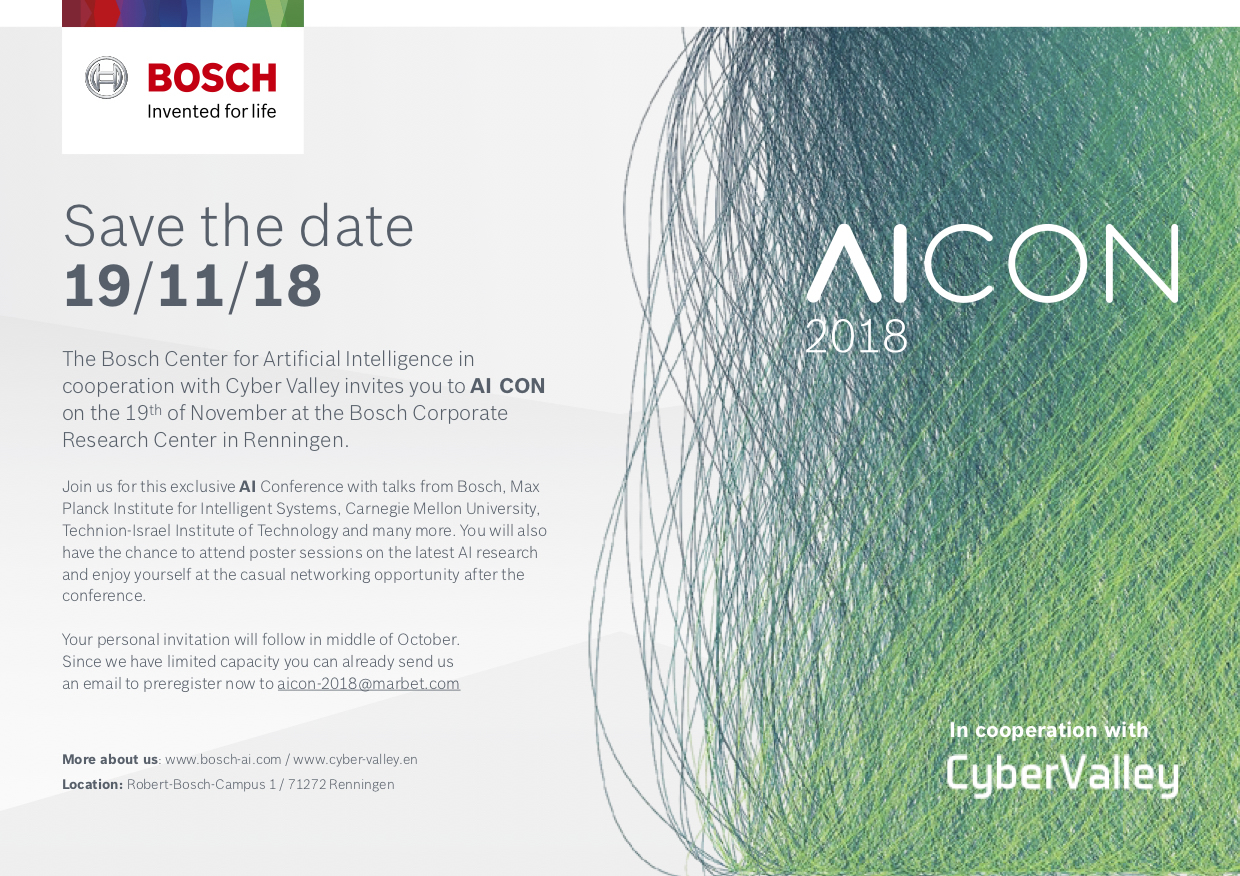 Cyber Valley goes AI CON